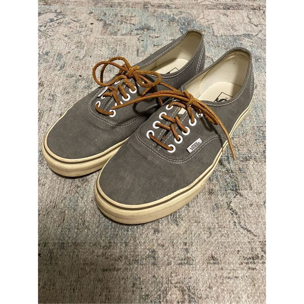 Vans Shoes Size 9.5 Mens Washed Gray Canvas